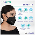 Care View Universal CV1221H N95 FFP2 Certified Headloop with 6 Layers Filtration Protective Mask thumbnail