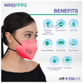 Care View Universal CV1221H N95 FFP2 Certified Headloop with 6 Layers Filtration Protective Mask thumbnail