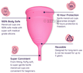 Sanfe Miracle Period Set of Reusable Menstrual Cup Medium and Feminine Cramp Relief Roll On 10ml thumbnail