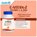 HealthVit C-Vitan-Z Vitamin C & Zinc Chewable Tablet thumbnail