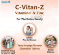 HealthVit C-Vitan-Z Vitamin C & Zinc Chewable Tablet thumbnail