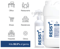 Resist+ Combo Pack of Ethanol Propanol Based Surface Disinfectant 5Ltr Canister & 500ml Spray Bottle thumbnail