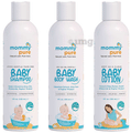 Mommypure Combo Pack of Soft As A Cloud Baby Lotion, Extra Gentle Tear-Free Shampoo and Oh So Blissful! Baby Body Wash (120ml Each) thumbnail