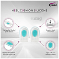 Tynor K 02 Heel Cushion Silicone Pair Small thumbnail