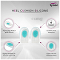 Tynor K 02 Heel Cushion Silicone Pair Large thumbnail