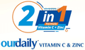 OurDaily Vitamin C & Zinc Chewable Tablet Tasty Lemony Orange thumbnail