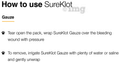Sure Klot Stop-Bleeding Dressing Veterinary Gauze 7.60x50cm thumbnail