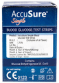 AccuSure Simple Blood Glucose Test Strip thumbnail