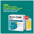 Accu-Chek Active Test Strip with Accu-Chek Softclix 25 Lancets Free thumbnail
