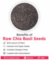 True Elements Combo Pack of Raw Chia Basil Seeds 150gm and Raw Flax Seeds 250gm thumbnail