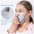 Lioncrown 3 Ply Disposable Face Mask with Nosepin Black thumbnail