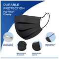 Lioncrown 3 Ply Disposable Face Mask with Nosepin Black thumbnail