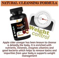 Puraberry Apple Cider Vinegar 800mg Veggie Capsule Raw Unfiltered thumbnail