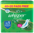 Whisper Ultra Clean with Herbal Oil Sanitary Pads XL+ thumbnail