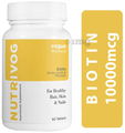 Vogue Wellness Nutrivog Biotin 10000mcg Tablet thumbnail