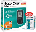 Accu-Chek Combo Pack of Active Blood Glucose Monitoring System with 10 Strip Free & Accu-Chek Active 25 Strip thumbnail