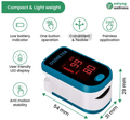 Sahyog Wellness Led Pulse Oximeter Blue and White thumbnail