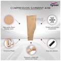 Tynor I 74 Compression Garment Arm Sleeve Large Wide Beige thumbnail