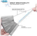 Papa Protect 4Ply with Activated Carbon Disposable Surgical Face Mask (5 Each) Grey thumbnail