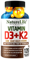 Nature Life Nutrition Vitamin D3+K2 Vegetarian Tablet thumbnail