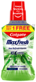 Colgate MaxFresh Plax Mouth Wash Fresh Tea Buy 1 Get 1 Free thumbnail