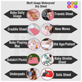 Bey Bee Waterproof Baby Bed Protector Dry Sheet for New Born Babies (70cm X 50cm) Small Maroon thumbnail