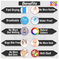 Bey Bee Waterproof Mattress Protector Sheet for Babies and Adults (140cm X 100cm) Large Beige thumbnail