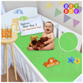 Bey Bee Waterproof Mattress Protector Sheet for Babies and Adults (140cm X 100cm) Large Light Green thumbnail