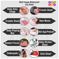 Bey Bee Waterproof Mattress Protector Sheet for Babies and Adults (140cm X 100cm) Large Maroon thumbnail