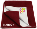 Bey Bee Waterproof Mattress Protector Sheet for Babies and Adults (140cm X 100cm) Large Maroon thumbnail