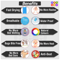 Bey Bee Waterproof Mattress Protector Sheet for Babies and Adults (140cm X 100cm) Large Red thumbnail