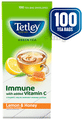 Tetley Green Tea Bag Immune with added Vitamin C (1.4gm Each) Lemon & Honey thumbnail
