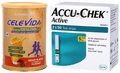 Combo Pack of Celevida Kesar Elaichi Nutrition Health Drink 400gm & Accu-Chek Active 100 Test Strip thumbnail