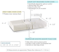 The White Willow Cervical Orthopedic Memory Foam Contour Pillow Small thumbnail