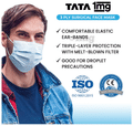 Tata 1mg 3 Ply Surgical Face Mask with Meltblown Filter and Nose Pin thumbnail