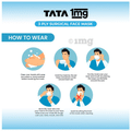 Tata 1mg 3 Ply Surgical Face Mask with Meltblown Filter and Nose Pin thumbnail