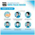 Tata 1mg BIS Approved FFP2 N95 Mask - Head Loop 2 Mask thumbnail