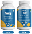 Tata 1mg Senior 50+ Multivitamin & Multimineral Immunity Booster Zinc, Vitamin C, Calcium, and Vitamin D Veg Tablet thumbnail
