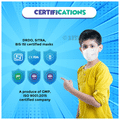Care View Kids N95 Face Mask with 5 Layered Filtration DRDO SITRA BIS ISI Certified Mask Black thumbnail