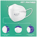 Care View CV1221 N95 FFP2 Certified Earloop with 6 Layers Filtration Protective Mask Universal White thumbnail