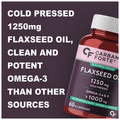 Carbamide Forte Cold Pressed Flaxseed Oil 1250mg Softgel Capsule thumbnail