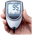 Dr Morepen BG 03 Gluco One Glucose Monitoring System with Gluco One BG 03 Blood Glucose 25 Test Strip thumbnail
