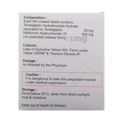 Tiban M 500mg Tablet Er View Uses Side Effects Price And Substitutes 1mg
