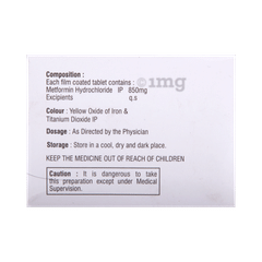 Mf 850 Tablet View Uses Side Effects Price And Substitutes 1mg