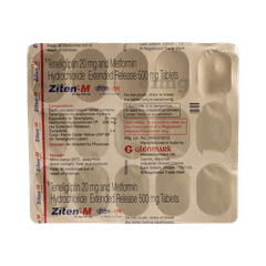 Ziten M 500mg mg Tablet Er View Uses Side Effects Price And Substitutes 1mg