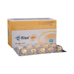 D Rise 2000 Capsule Buy Strip Of 10 Soft Gelatin Capsules At Best Price In India 1mg