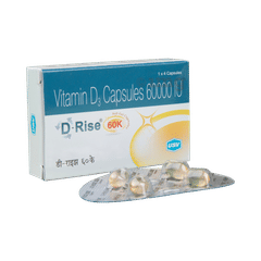 D Rise 60k Capsule Buy Strip Of 4 Soft Gelatin Capsules At Best Price In India 1mg