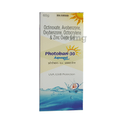 Photoban 30 Aquagel Buy Tube Of 60 Gm Gel At Best Price In India 1mg