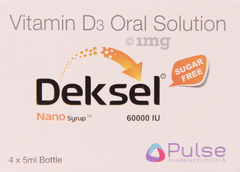 Deksel Nano 60000iu Syrup 5ml Each Sugar Free Buy Bottle Of 4 Bottles At Best Price In India 1mg