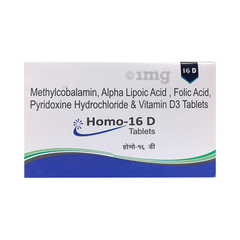 Homo 16 D Tablet Buy Strip Of 15 Tablets At Best Price In India 1mg